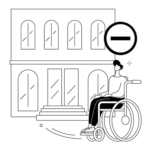 silla de ruedas + escalera Accesibilidad